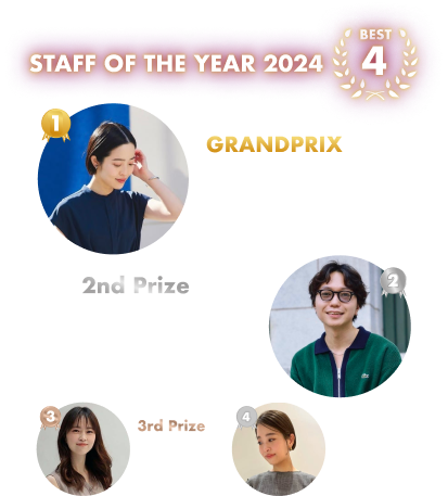 2024年のSTAFF OF THE YEAR TOP4位が決定
